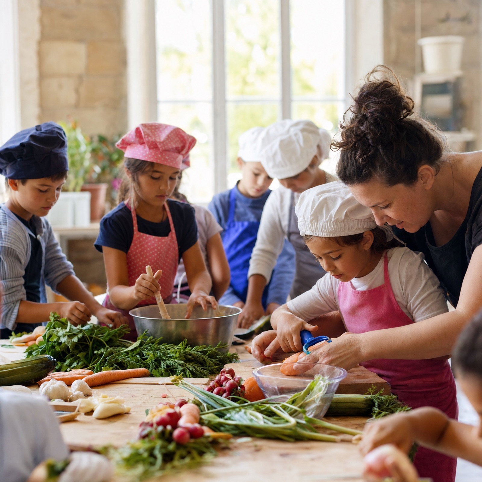 Dans notre cuisine, chaque enfant apporte sa recette du monde